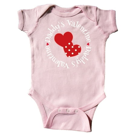 

Inktastic Daddys Valentine Girl Heart Gift Baby Girl Bodysuit