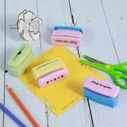 4Pcs Edge Paper Punch for DIY Projects Craft Border Puncher Cutting Edge Paper Punch Set Paper Border Punch 4 Different Punch Patterns Durable for Scrapbooking (Random Color)