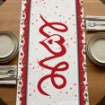 thumbnail image 5 of Table Runners 70 Inches Long Dress Scarves, Red Valentine's Day Farmhouse Coffee/Dining/Kitchen Table Decor, Holiday Table Runner, Love Heart Roses Gnomes Romantic Floral 13x70 Inch, 5 of 9