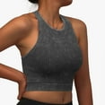 thumbnail image 2 of Sports Bras for Women Knit Comfort Padded Push Up Yoga Bras Seamless Workout Crop tops Bralettes Yoga Bra, 2 of 5