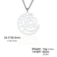 thumbnail image 5 of EUEAVAN Silver Moon Celtic Knot Pendant Necklace Stainless Steel Jewelry, 5 of 5