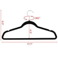 thumbnail image 3 of Yaheetech Non Slip Velvet Hangers - 100 Pack Clothes Hanger Hook Swivel 360, 3 of 17