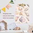 thumbnail image 4 of FORMRS Acrylic Clipboard with Low Profile Clip Standard A4 Letter Size, 12.5" x 9", Orange Watercolor Seashells, 4 of 8