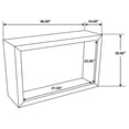 thumbnail image 3 of Pemberley Row Solid Wood Natural Sofa Table Rectangular 46" Unassembled, 3 of 7