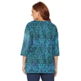 thumbnail image 2 of Catherines Women's Plus Size Petite Easy Fit 3/4-Sleeve V-Neck Tunic, 2 of 4