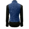 thumbnail image 4 of Men's New Stand-Up Collar Double-Breasted Suit Vest - Navy Blue XXL, 4 of 6