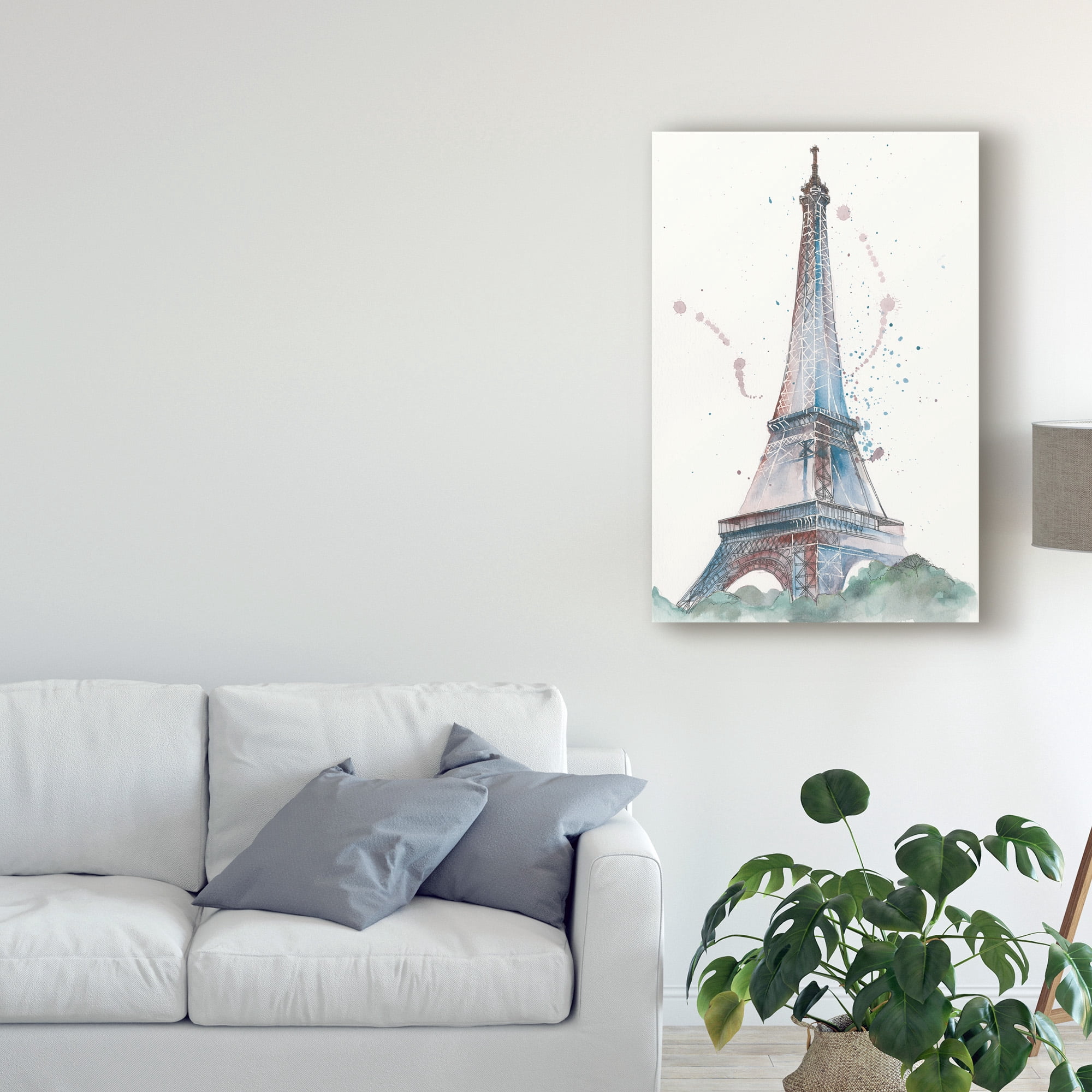 Trademark Fine Art 'View of Eiffel III' Canvas Art by Melissa Wang