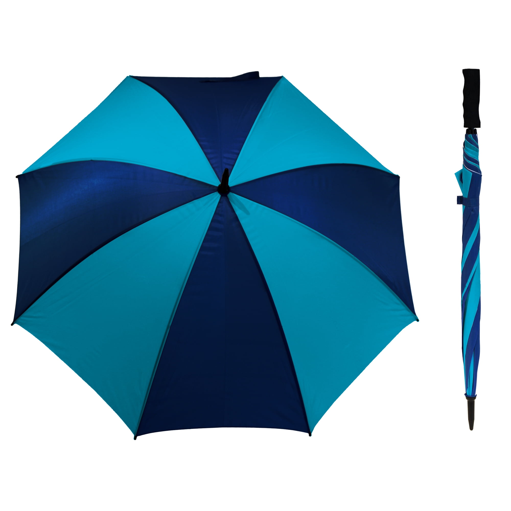 Harbor Tec Jumbo Golf Umbrella, Navy & Turquoise