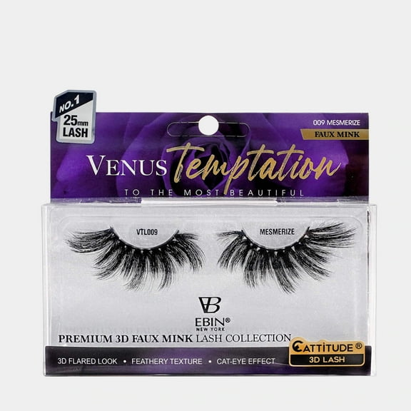 VENUS TEMPTATION 25MM FAUX MINK 3D LASHES - MESMERIZE
