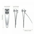 thumbnail image 4 of FACEGA 100 Pieces Nail Clippers Bulk for Men and Women Stainless Steel Fingernail Clippers Flat Toenail Clippers Portable Travel Fingernails Pointed Manicure for Men Women, 4 of 5