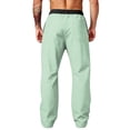 thumbnail image 7 of Men's Lightweight Quick Dry Hiking Running Pants Outdoor Sports Breathable Zipper Pockets Athletic Workout Pants Mint Green 3XL, 7 of 7