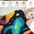 thumbnail image 3 of ARISTURING  Mushroom Blanket for Kids Adults Lightweight Flannel Throw Blanket for Sofa Couch Living Room Bed Gift Ultra Soft Summer, 3 of 6
