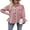 Pink, variant on Michellecmm Women Corduroy Button up Shirt Long Sleeve Blouse Loose Work Tops