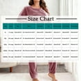thumbnail image 3 of Vetsdori Womens Plus Size Pajamas Sets Nightwear Long Sleeved Tops and Pants,Loungewear Pajamas for Women 2 Pieces, 3 of 5