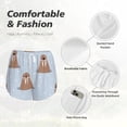 thumbnail image 6 of Lsque Playful Walrus Wonders Printed Women's Running Shorts with Liner Pockets,Elastic Quick Dry Workout Athletic Gym Yoga Shorts,Womens High Waist Shorts-XX-Large, 6 of 9