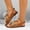 Brown, variant on Viluyesy Women's Flat Sandals, Adjustable Buckle Cute Bow Open Toe Summer 2025 Slingback Shoes Brown 5.5