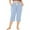 Blue, variant on SNKSDGM Women's Plus Dress Pants Women Plus Size 4X Linen Pants Women Wide Leg Long Women's Casual Pants Solid Color Sports Multicolor Pants High Waist Stretch Pants