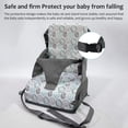 thumbnail image 4 of Cojín de Altura para Silla de Comedor Niños, Asiento Elevador Portátil Lavable para Bebé 6 Meses a 3 Años, Cojín Extraíble para Viaje (Lanolar Beige), 4 of 9