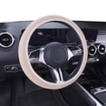 thumbnail image 2 of Auto Drive Breathable Mesh Elastic Stretch Steering Wheel Cover, Universal Fit for Sedans, SUVs, Khaki, 2 of 5