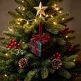 thumbnail image 3 of Fabric Wrapped Box Decoration for Holiday Tree, Wreath, Mantel, Black, 3 of 5