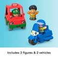 thumbnail image 5 of Fisher-Price Little People Share & Care Vehicle & Figure Gift Set, 5-Piece Toddler Toys, 5 of 6