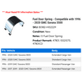 thumbnail image 2 of Fuel Door Spring - Compatible with 1996 - 2020 GMC Savana 3500 1997 1998 1999 2000 2001 2002 2003 2004 2005 2006 2007 2008 2009 2010 2011 2012 2013 2014 2015 2016 2017 2018 2019, 2 of 3