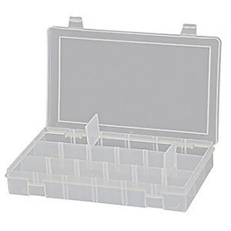 

SPADJCLEAR 2 in. Adjustable Compartment Small Plastic Box Clear