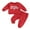 Red, variant on Bagilaanoe 2PCS Toddler Baby Girl Boy Long Pants Set Letter Print Long Sleeve Sweatshirt Pullover Tops + Drawstring Sweatpants 6M 12M 18M 24M 3T Kids Casual Sweatsuits