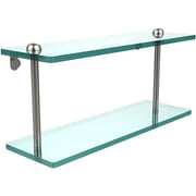 16" 2-Tiered Glass Shelf (Build to Order)