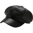 thumbnail image 6 of CoCopeaunts Newsboy Hats for Women Octagonal Cap Autumn Winter Leather Panama Stylish Artist Painter Newsboy Cap Womens Beret Hat, 6 of 7