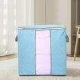 thumbnail image 4 of Clearance Under $5!Yyuenw Foldable Large Storage Bags, Large Zippered Storage Bag for Closet King Comforter, pillow, quilt, bedding, Clothes, Clear Window & Handles, Closet Under Bed Organizer, 4 of 5