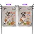 thumbnail image 2 of Trick or Treat Boxer Funny Mummy Cosplay Pumpkin Candy Basket Garden Flag 12x18in Double Sided Boxers Dog Lover Gifts Idea Outdoor Decor - 12016, 2 of 5