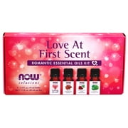 NOW Essential Oils, Love at First Scent Aromatherapy Kit, 4x10ml Including Bergamot, Cinnamon Cassia, Rose Absolute and our Naturally Loveable Essential Oil Blend With Child Resistant Caps