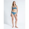 thumbnail image 6 of Free Assembly Women's and Women's Plus Mid Rise Seersucker Bikini Bottoms, Sizes XS-3X, 6 of 7