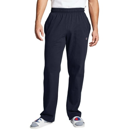 UPC 078715159887 product image for Champion Men’s and Big Men s Open Bottom Cotton Jersey Pants Active Up to  | upcitemdb.com