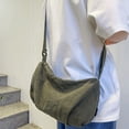 thumbnail image 4 of ZPAQI Stylish Casual Crossbody Bag Harajuku Vintage Solid Color Canvas Shoulder Bag, 4 of 21