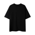 thumbnail image 1 of Camisas de Manga Corta de los Hombres Color Sólido de Ajuste Cuello Redondo Tops Casuales, Verano Y Primavera, Camisas Casuales de los Hombres, 1 of 9