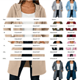 thumbnail image 3 of Women's Zip up Hoodies Long Tunic Sweatshirts Oversized Casual Long Sleeve 2026 Fall Hoodie Jacket Coat Trendy Casual Tops Fashion Fall Outfits Jackets with Pockets QURATI 3Xl, 3 of 4