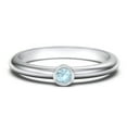 thumbnail image 1 of Classic Bezel Set Birthstone Ring - Blue Topaz (December), 1 of 4