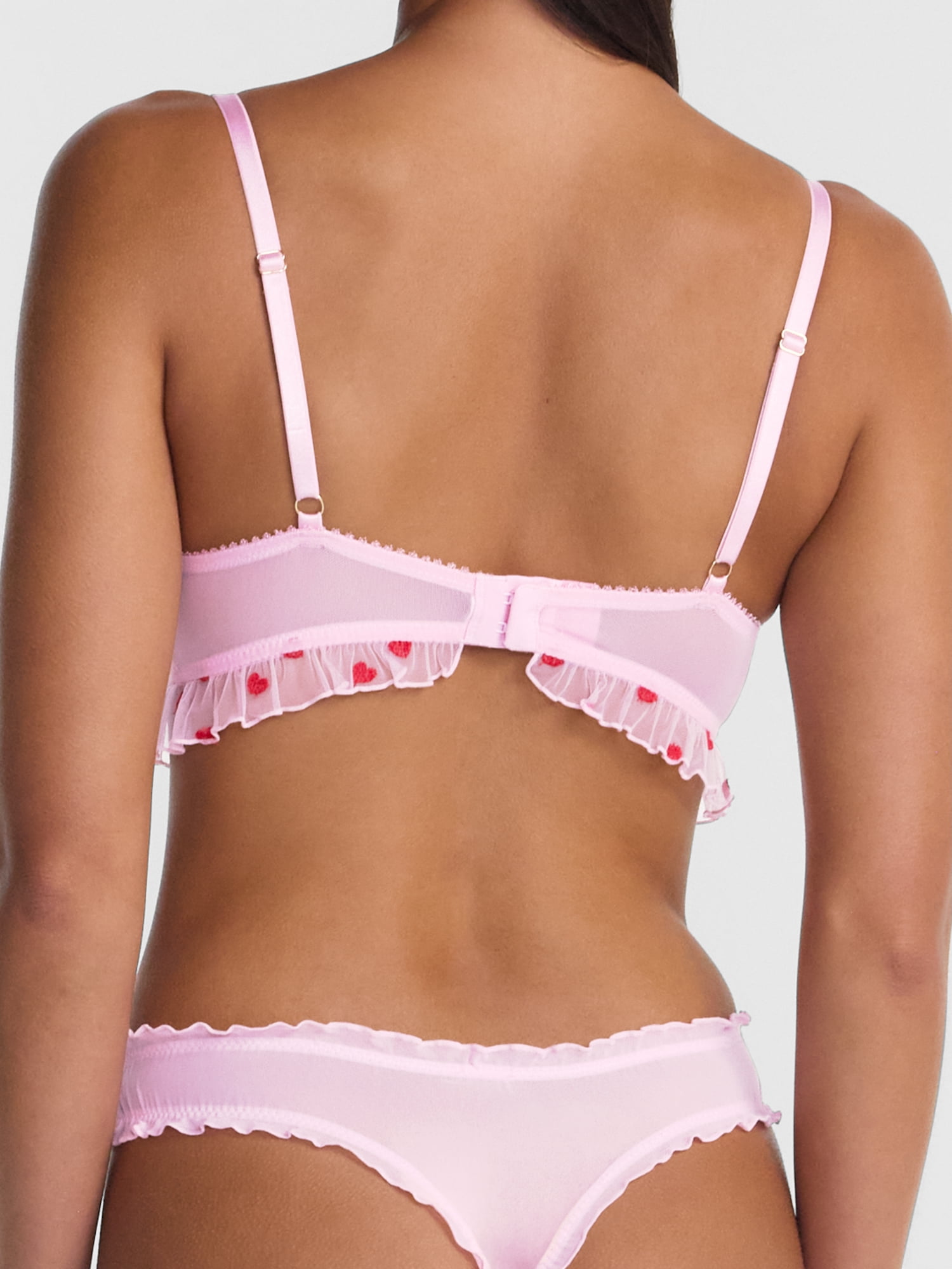 No Boundaries Low Rise Mesh Thong Panties, 3 Pack, Women’s XS-XXXL