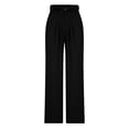 thumbnail image 2 of Dress Pants Women Solid Color Lightweight Fashion 2024 New Arrive Womesn Pants Stright Button Down Work Pants for Women(Black,M), 2 of 5