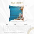 thumbnail image 4 of Bingfone Decorative Pillow Covers 20"X20" Shells And Starfish Couch Pillow Cases Modern Farmhouse Covers For Couch Sofa Bed, 4 of 9