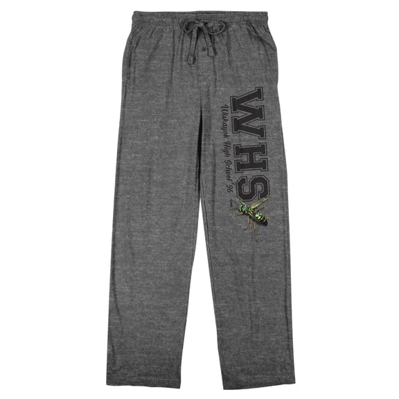 Yellowjackets WHS Wiskayok High School Men's Heather Gray Graphic Sleep Pants-Medium
