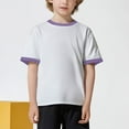 thumbnail image 3 of FAIWAD Toddler Girls Boys Short Sleeve Cotton Tops Summer Crew Neck T-Shirts Kids Casual Sport Daily Shirts, 3 of 9