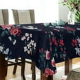 thumbnail image 3 of GZHJMY Rose Flower Tablecloth, Rectangle Waterproof Washable Polyester Table Cover for Picnic Dinner Holiday Party Decor, 60 x 90 Inch, 3 of 7