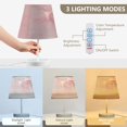 thumbnail image 4 of BZSMCE Table Lamp Creative Pink Roses Pattern Simple Pattern Night Light, 4 of 8