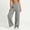 Gray, variant on Women's High Waist Wide Leg Pants, Elastic Waist, Loose Loungewear & Sport Trousers with Pockets Black L