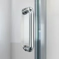 thumbnail image 4 of DreamLine Flex 32 in. D x 60 in. W x 78 3/4 in. H Pivot Shower Door Base and White Wall Kit in Brushed Nickel, 4 of 11