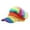 Multicolour, variant on Mens Visor Hat with Faux Wig Hair Adjustable Baseball Cap Football Hats