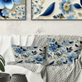 thumbnail image 3 of Designart "Paisley Patterns with Scandinavian Simplicity" Paisley Printed Throw Pillow, 3 of 5